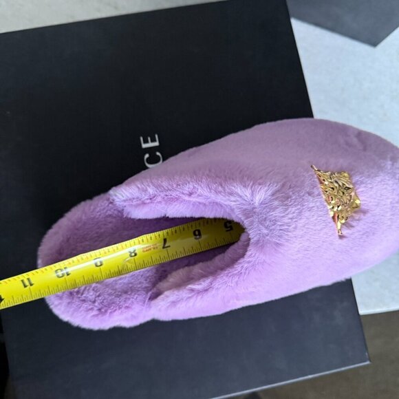 VERSACE Medusa Men's Lavender Faux Purple Slippers, sizes 43, 45 - Picture 12 of 14